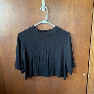 Black crop top